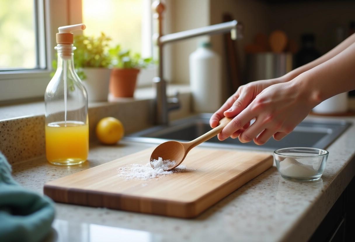 Houten keukengerei: een zeer slechte gewoonte om te vermijden om bacteriën te voorkomen