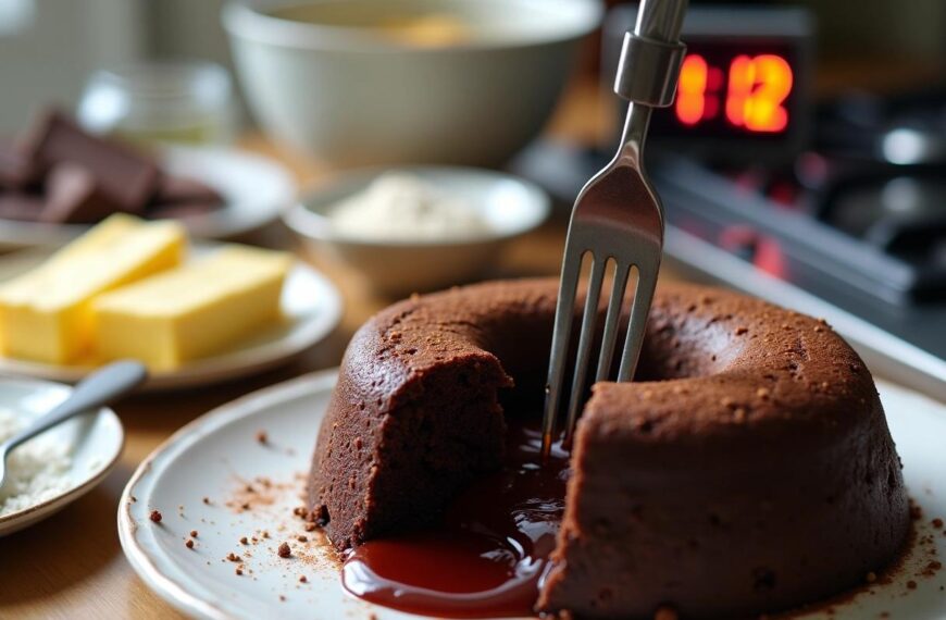 Snelle smeltende chocoladetaart